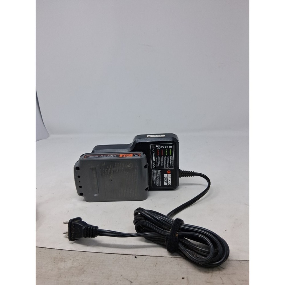 Black and Decker 20V Max Lithium Battery 2.0Ah LBXR2020 and LCS20 Charger Set. I